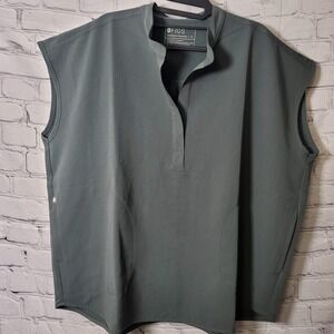 FIGS Technical Collection Womens XL Dark Green Sleeveless Scrub Top WXXSW1003